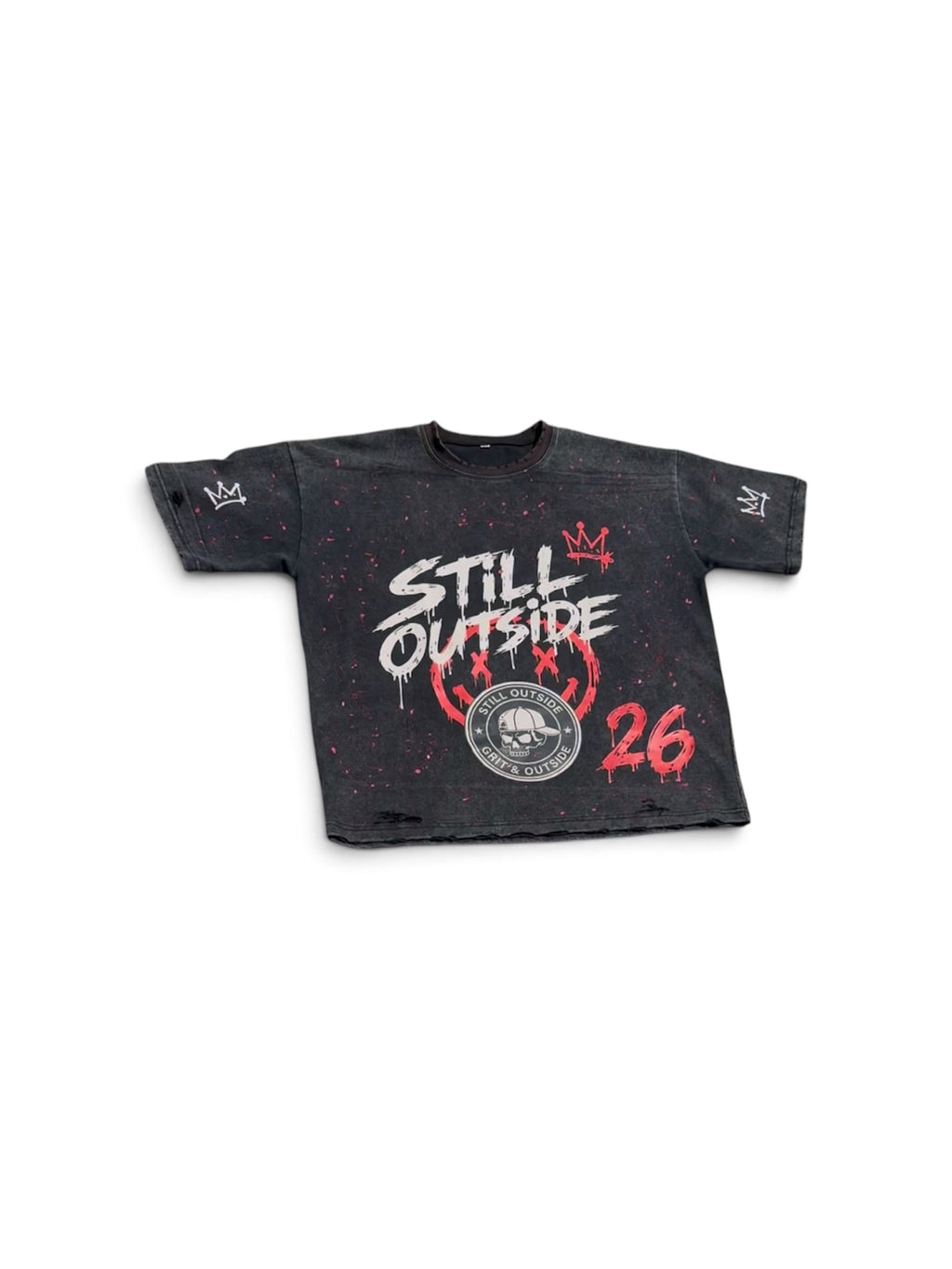 Outside Black/Red Vintage Tee🩸