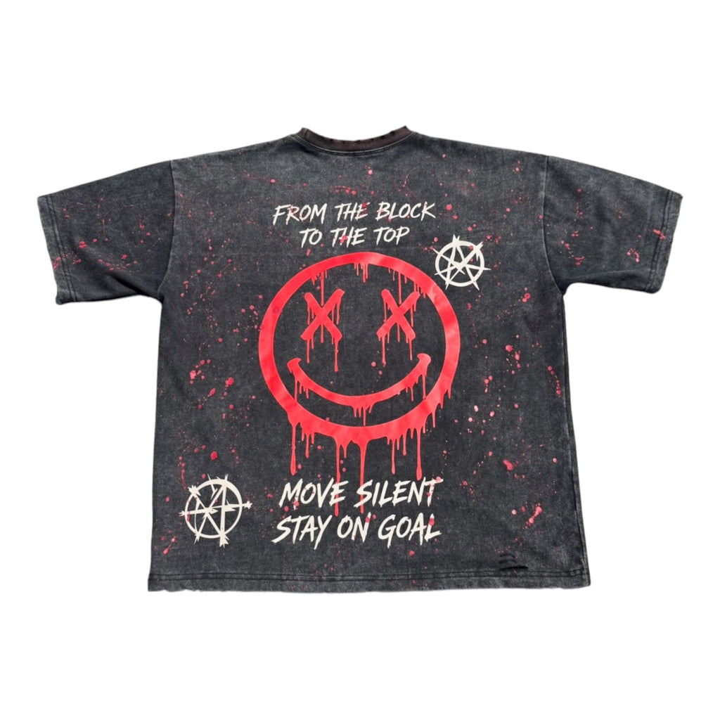 Outside Black/Red Vintage Tee🩸