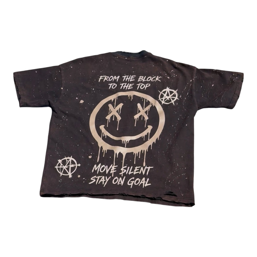Outside Black/Cream Vintage Tee 🧈